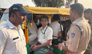 दतिया में नियमों की अनदेखी करते 15 स्कूली वाहन जब्त:यातायात पुलिस की कार्रवाई, वाहनों में क्षमता से अधिक बैठे थे बच्चे